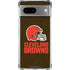 NFL Cleveland Browns Distressed Google Pixel 7a Clear Case